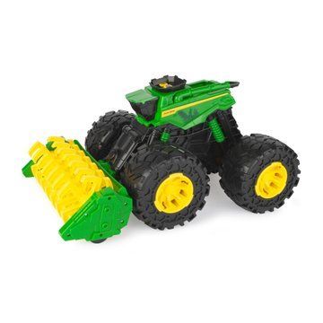 Іграшковий комбайн John Deere Kids Monster Treads з молотаркою і великими колесами (47329) 47329 фото