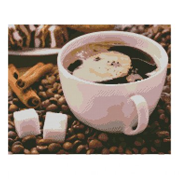 Алмазная мозаика. Strateg "Сладкий кофе" 40х50 см (FA40807) FA40807 фото