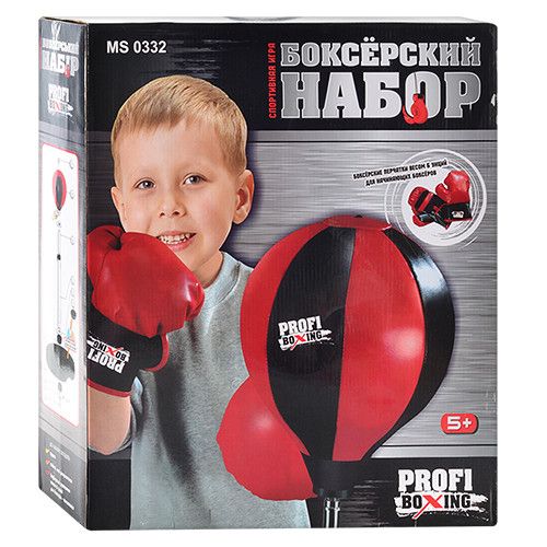 Дитячий боксерський набір на стійці MS 0332 з рукавичками MS 0332 фото