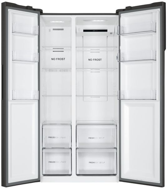 Холодильник Haier SBS, 177.5x91х64.7, холод.відд.-337л, мороз.відд.-177л, 2дв., А++, NF, інв., дисплей, чорний (HSR3918ENPB) HSR3918ENPB фото