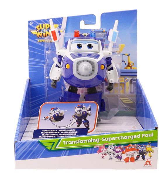 Ігрова фігурка-трансформер Super Wings Transforming-Supercharge Paul, Пол (EU740303) EU740303 фото