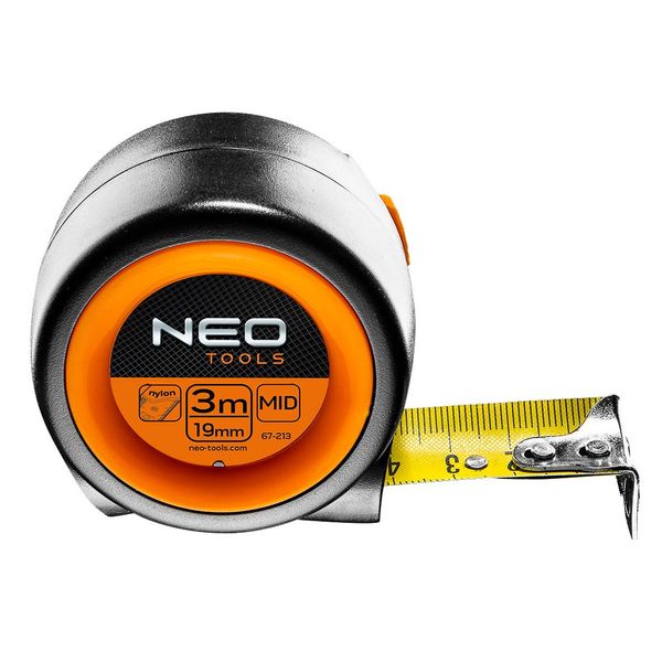 Рулетка Neo Tools компактна, 3м x 25мм, магніт (67-213) 67-213 фото