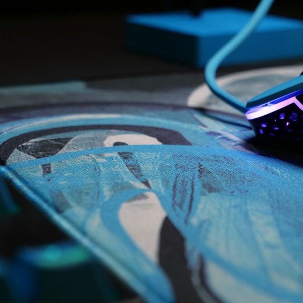 Ігрова поверхня Xtrfy GP4 Street Blue L (460 x 400 x 4мм), Синій (XG-GP4-L-BLUE) XG-GP4-L-BLUE фото