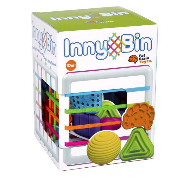 Куб-сортер зі стінками-шнурочками Fat Brain Toys InnyBin (F251ML) F251ML фото