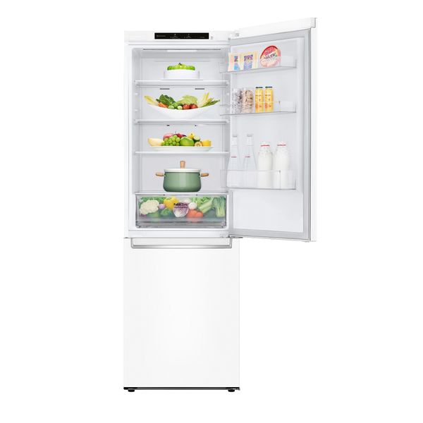 Холодильник LG з нижн. мороз., 186x60х68, холод.відд.-234л, мороз.відд.-107л, 2дв., А++, NF, інв., диспл внутр., зона св-ті, білий (GW-B459SQLM) GW-B459SQLM фото