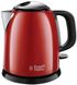 Електрочайник Russell Hobbs Colours Plus Mini, 1л, метал , червоно-чорний (24992-70)