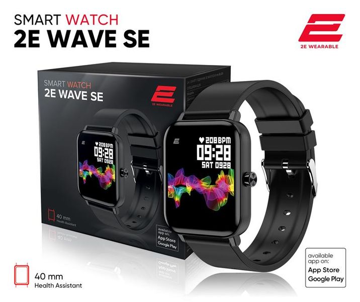 Смарт-часы 2E Wave SE 40 mm Black - Уцінка 2E-CWW10BK фото