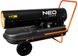 Теплова гармата дизель/гас Neo Tools, 50кВт, 1100м куб./г, прямого нагріву, бак 50л, витрата 4.7л/г, IPX4, колеса - Уцінка