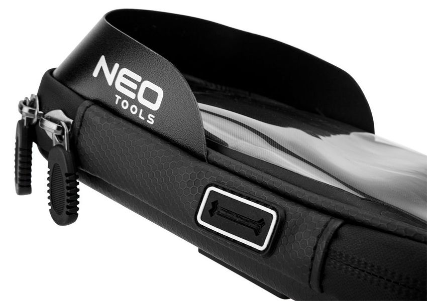 Сумка велосипедная Neo Tools с держателем для смартфона до 6", водонепроницаемая, черный (91-001) 91-001 фото