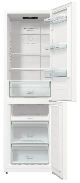 Холодильник з нижн. мороз. камерою Gorenje , 185х60х60см, 2 двері, 203( 99)л, А+, NF+ , Зона св-ті, Внутр. Диспл, Біли (NRK6191PW4) NRK6191PW4 фото