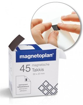 Стікери-самоклейки магнітні 30x20 Magnetoplan Takkis Set (15503) 15503 фото