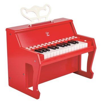 Детское пианино Hape 25 клавиш с подсветкой красный E0628 фото