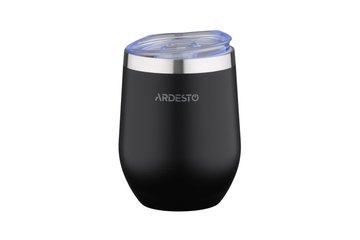 Термокухоль Ardesto Compact Mug 350 мл, нержавіюча сталь, чорний AR2635MMB AR2635MM фото