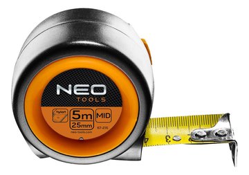 Рулетка Neo Tools компактная, 5м x 25мм, магнит 67-215 фото