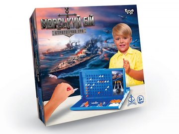 Настольная игра "Морской бой" в чемодане , 216 фишек Настольная игра "Морской бой" укр. (G-MB-01U) G-MB-01U фото