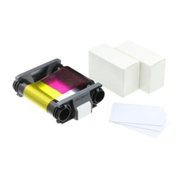 Картридж для принтера Badgy100/200 (кольорова стрічка на 100 відбитків + 100 карток 0.76 мм) CBGP0001C фото