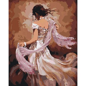 Картина за номерами. Люди "Танцівниця фламенко" , 40 * 50 см (KHO2682) KHO2682 фото