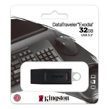 Накопичувач Kingston 32GB USB 3.2 Type-A Gen1 DT Exodia (DTX/32GB) DTX/32GB фото