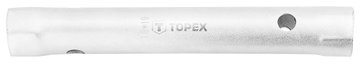 Ключ торцевий TOPEX, трубчастий, двосторонній, 18х19 мм, 160 мм 35D936 фото