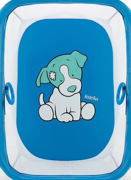 Манеж Qvatro LUX-02 мелкая сетка синий (dog) (624992) BR-624992 фото