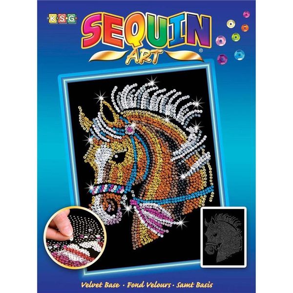 Набор для творчества Sequin Art BLUE Лошадь (SA1517) SA1517 фото