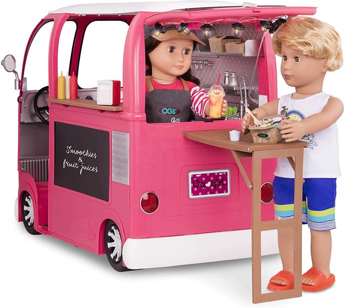 Транспорт для ляльок-Продуктовий фургон (рожевий) Our Generation BD37969Z BD37969Z фото
