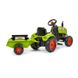 Дитячий трактор на педалях з причепом Falk CLAAS ARION (колір - зелений) (2041C)