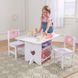 Детский стол с ящиками и двумя стульями KidKraft Star Table & Chair Set - розовый (26913)