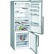 Холодильник Siemens з нижн. мороз., 192x70х80, холод.відд.-400л, мороз.відд.-105л, 2дв., А++, NF, дисплей, нерж (KG56NHIF0N)