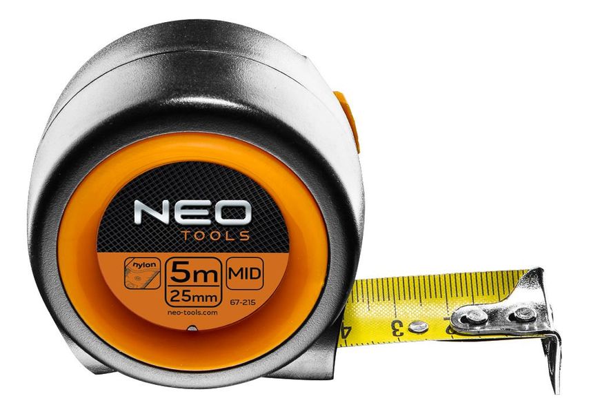 Рулетка Neo Tools компактна, 5м x 25мм, магніт (67-215) 67-215 фото