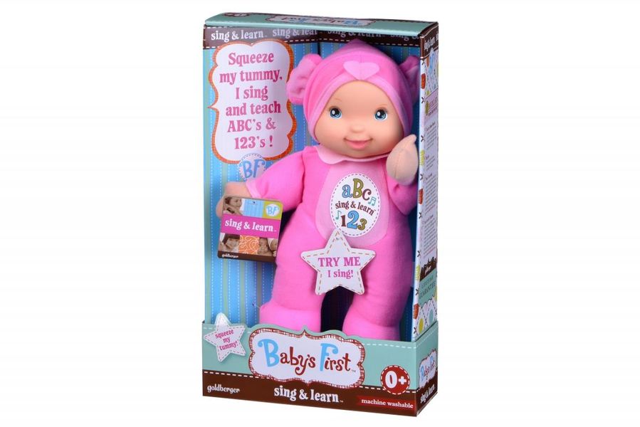 Лялька Baby's First Sing and Learn Співай та Навчайся (рожевий ведмедик) 21180-3 - Уцінка 21180-3 фото