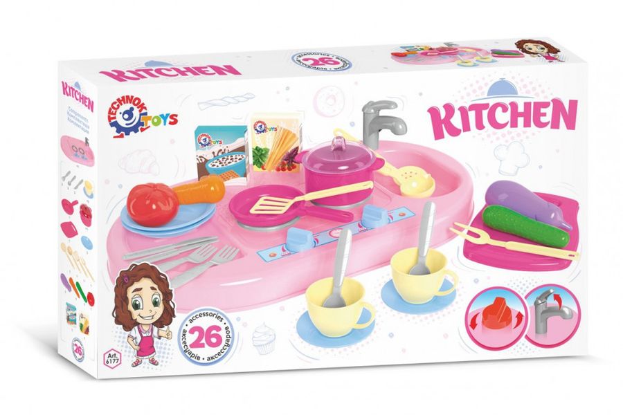 Дитячий ігровий набір Кухня 6177TXK, 26 предметів 6177TXK фото
