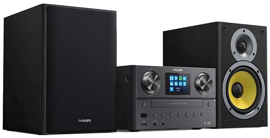 Мікросистема Philips 2.0, 100W, Spotify, LCD 2.4", FM/DAB+, MP3-CD, USB, Wireless (TAM8905/10) TAM8905/10 фото
