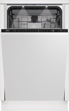 Посудомийна машина Beko вбудовувана, 11компл., A+++, 45см, дисплей, білий BDIS38040A фото