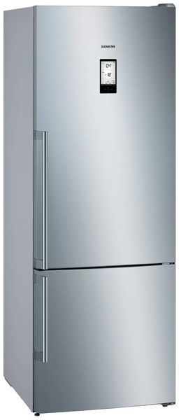 Холодильник Siemens з нижн. мороз., 192x70х80, холод.відд.-400л, мороз.відд.-105л, 2дв., А++, NF, дисплей, нерж (KG56NHI306) KG56NHI306 фото