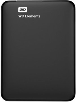 Портативний жорсткий диск WD 1TB USB 3.0 Elements Portable Black (WDBUZG0010BBK-WESN) WDBUZG0010BBK-WESN фото