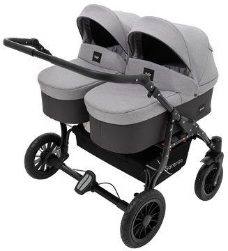 Коляска 2 в 1 для двойни Bair Sorento DUO BS-02 серый/графит (680814) 680814 фото