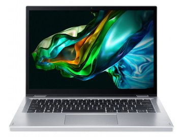 Ноутбук Acer Aspire 3 Spin 14 A3SP14-31PT 14" WUXGA IPS Touch, Intel P N200, 8GB, F256GB, UMA, Lin, сріблястий NX.KENEU.004 фото
