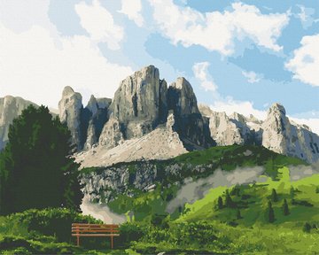 Картина за номерами. Art Craft "Доломітові Альпи" 40х50 см (10555-AC) 10555-AC фото