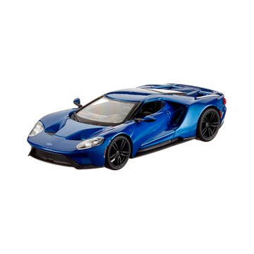 Автомодель - FORD GT (голубой металлик, серебристый металлик, 1:32) (18-43043) 18-43043 фото