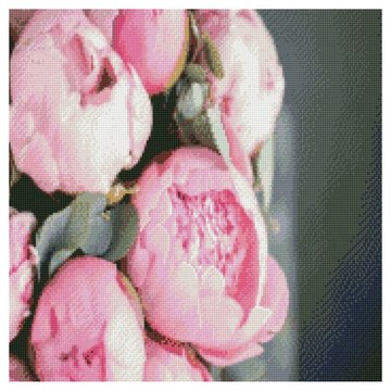 Алмазная мозаика "Розовая нежность" Strateg 50х50 см (GA0006) GA0006 фото
