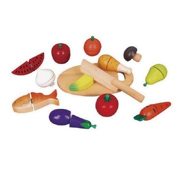 Іграшкові продукти Viga Toys Нарізана їжа з дерева (59560) 59560 фото