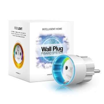 Розумна розетка Fibaro Wall Plug, Z-Wave, 230V, макс. 11А, 2.6кВт, біла (FGWPF-102_ZW5) FGWPF-102_ZW5 фото