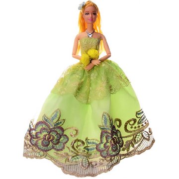 Кукла в бальном платье YF1157G на шарнирах, 29 см Зеленый YF1157G(Light-Green) фото