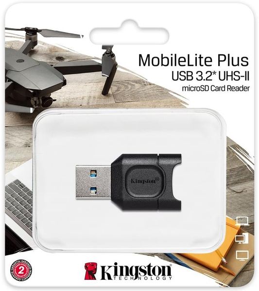 Кардидер Kingston USB 3.1 microSDHC/SDXC UHS-II MobileLite Plus MLPM фото
