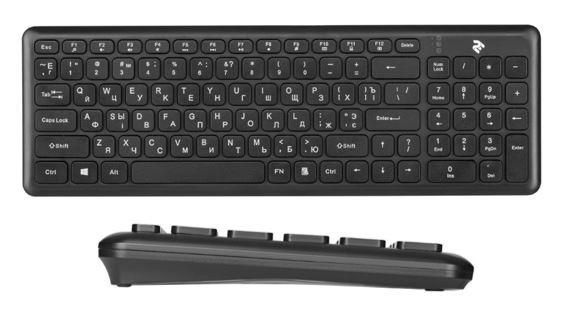Клавіатура 2E KS230 Slim WL Black 2E-KS230WB - Уцінка 2E-KS230WB фото