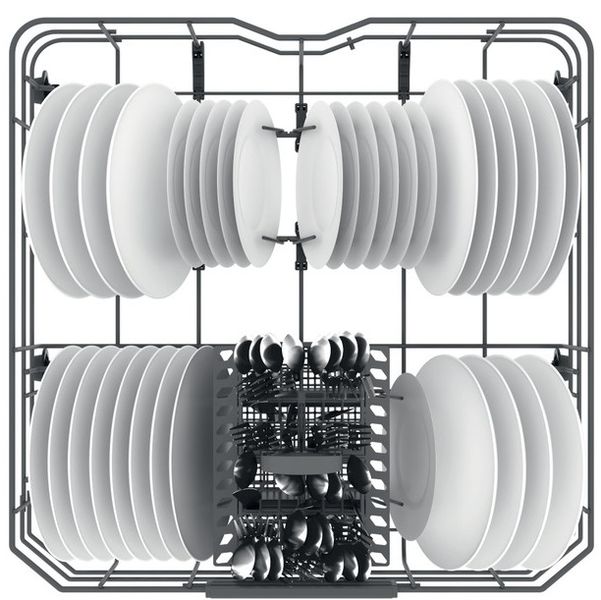 Посудомийна машина Whirlpool, 14компл., A++, 60см, дисплей, білий WRFC3C26 фото