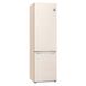 Холодильник LG з нижн. мороз., 203x60х68, холод.відд.-277л, мороз.відд.-107л, 2дв., А++, NF, інв., диспл внутр., зона св-ті, Metal Fresh, бежевий (GW-B509SENM)