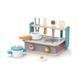 Детская плита Viga Toys PolarB с посудой и грилем, складная (44032)