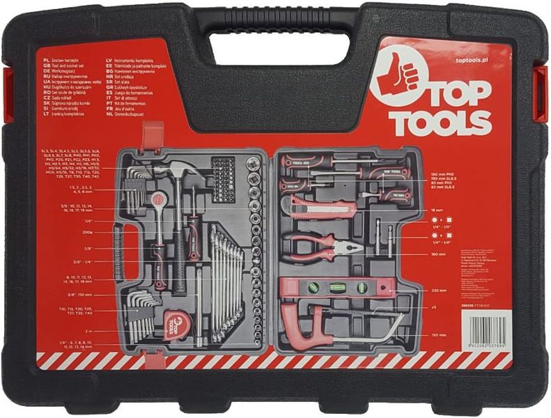 Набір інструментів Top Tools, 1/4", 3/8", 194 од. 38D545 фото